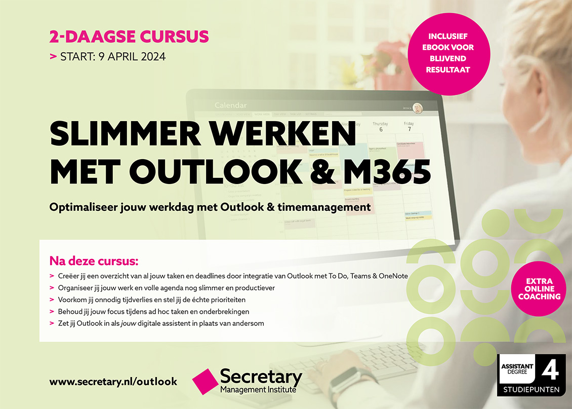 Cursus Slimmer werken met Outlook en M365