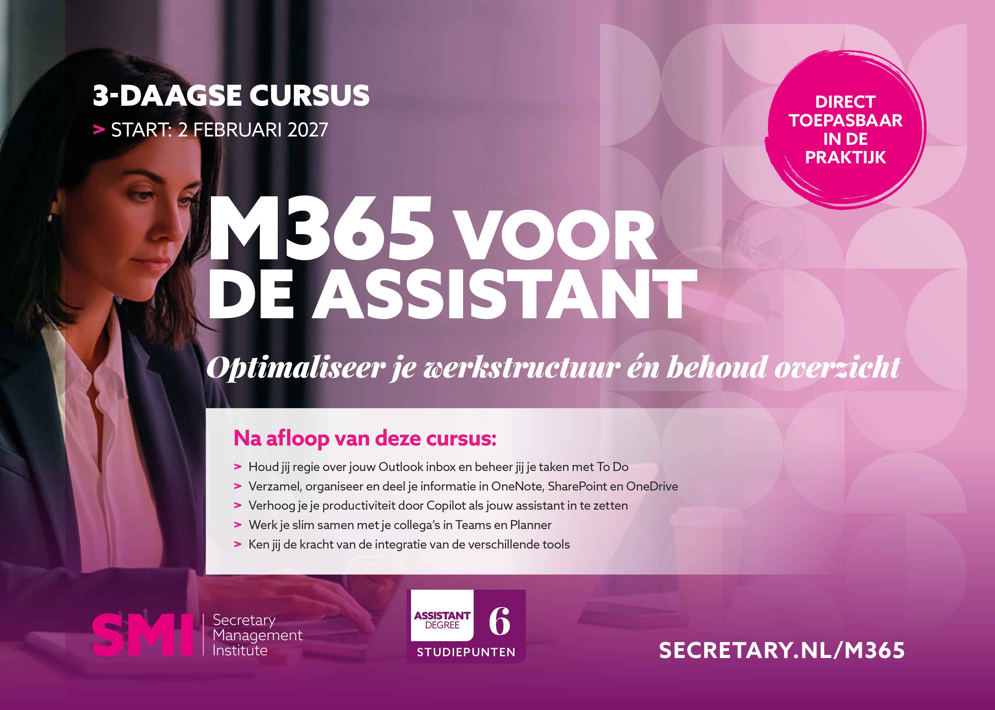 Cursus M365 voor de assistant