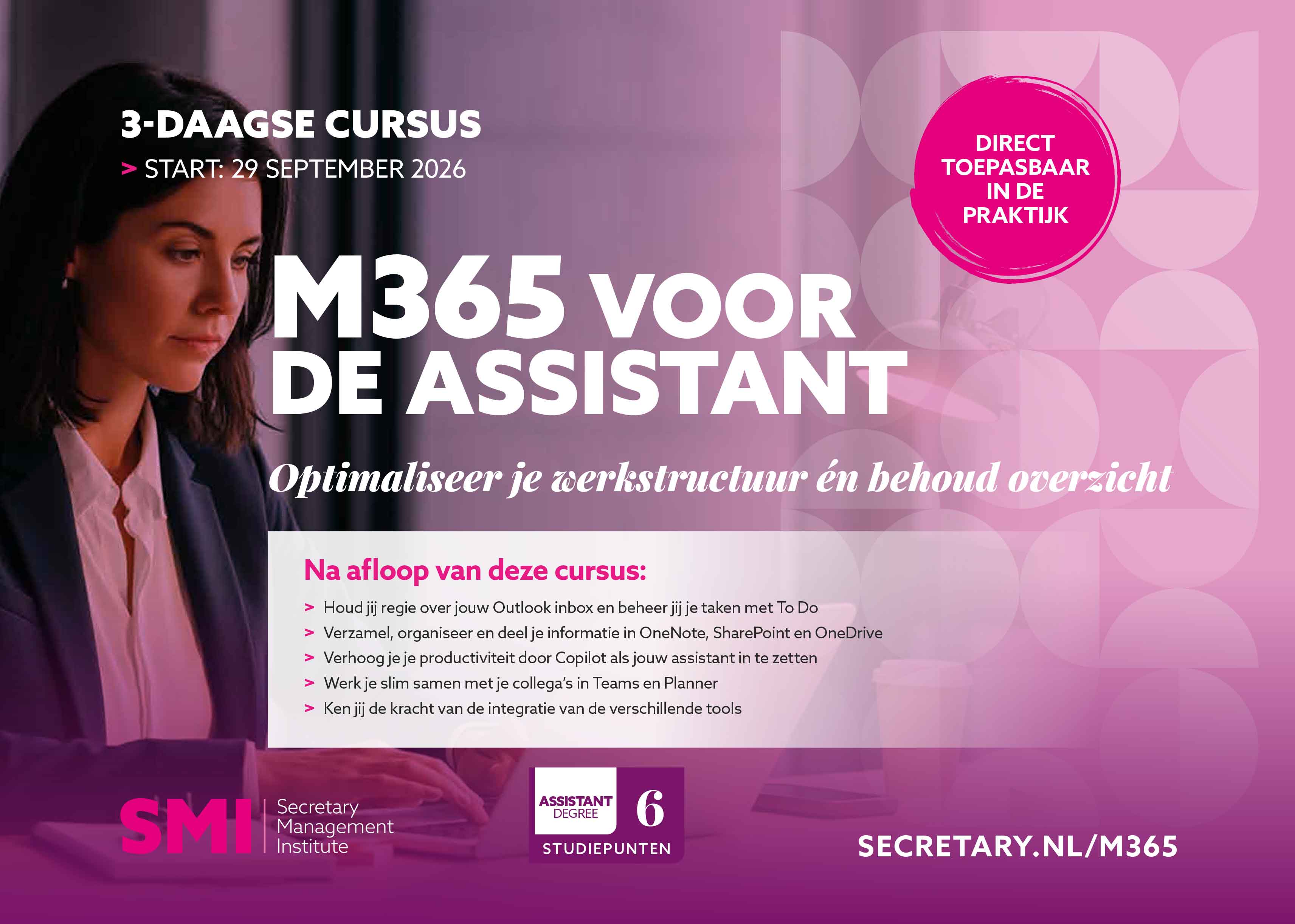 Cursus M365 voor de assistant