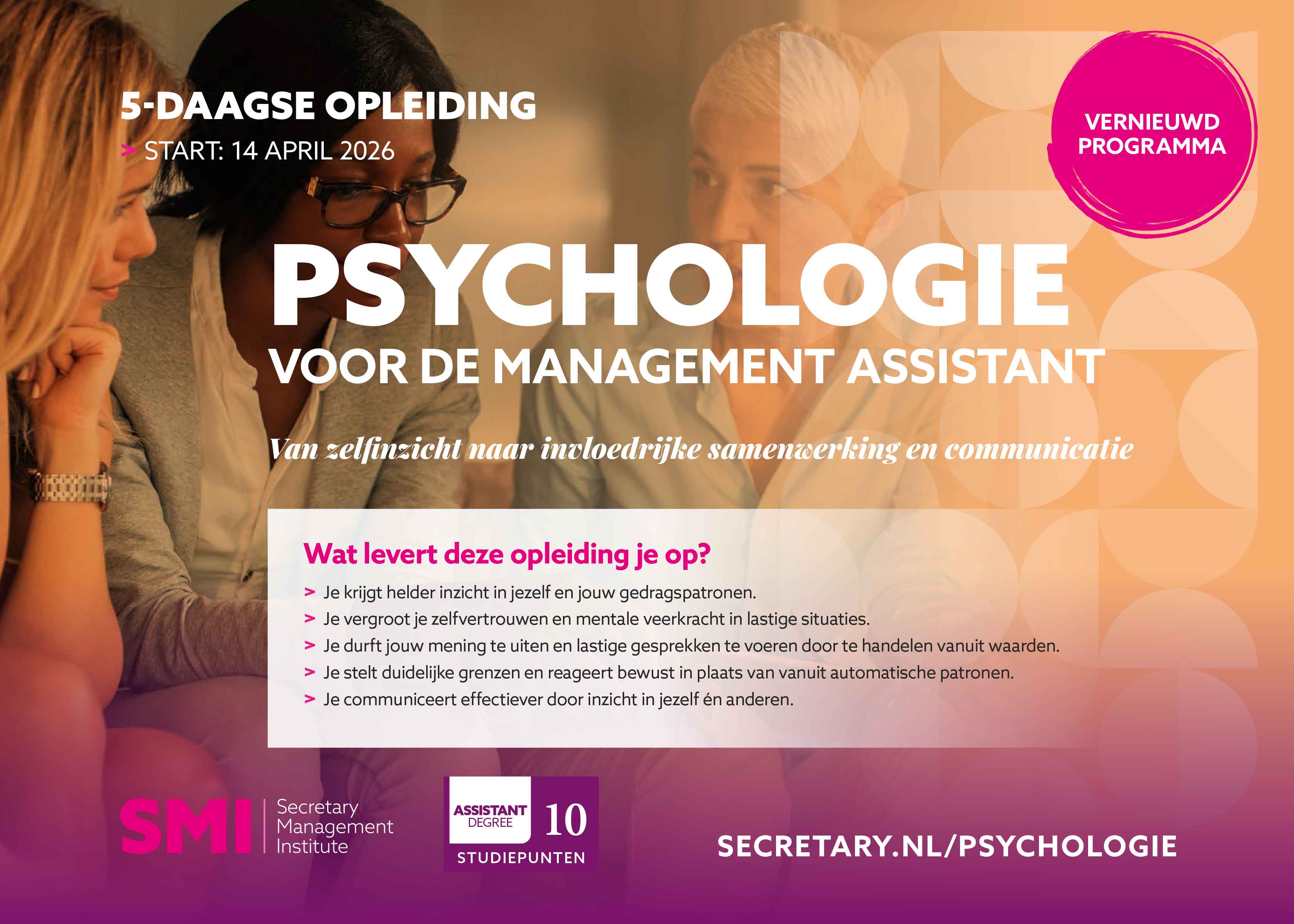 Opleiding Psychologie voor de management assistant