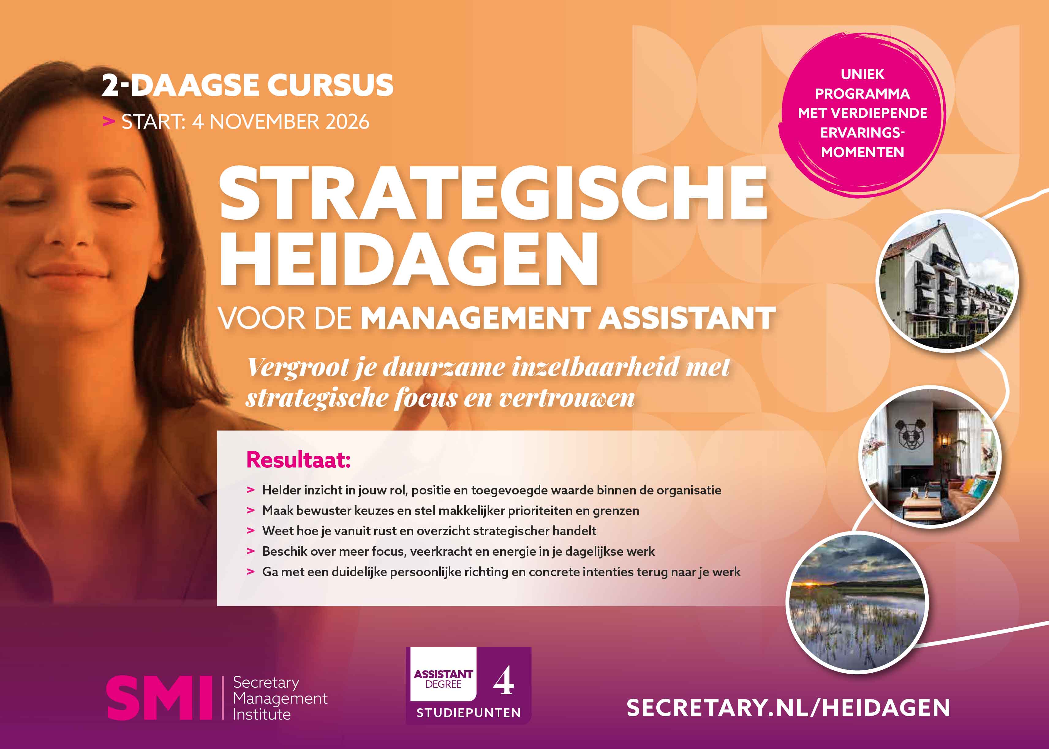 Cursus Strategische heidagen voor de management assistant