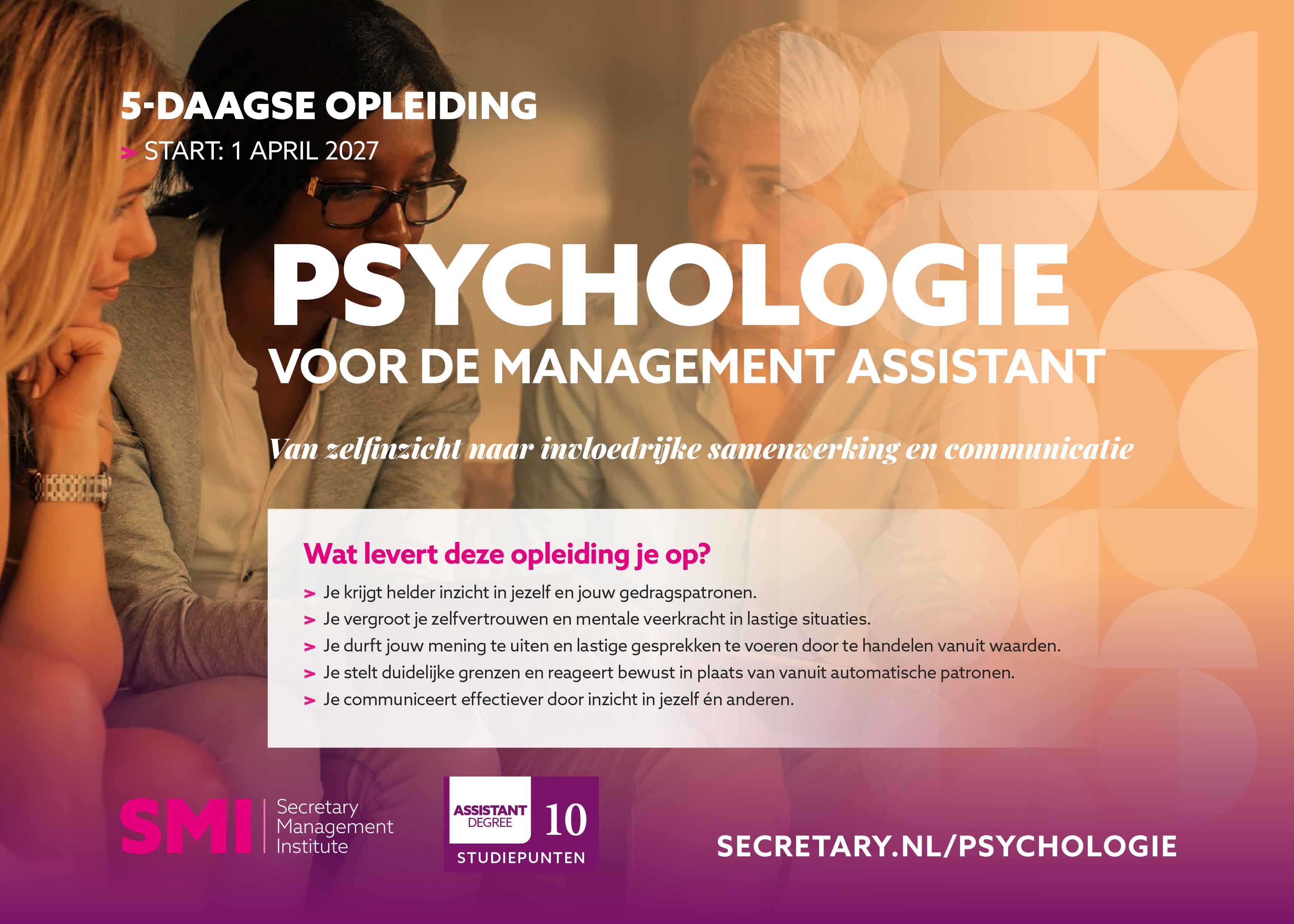 Opleiding Psychologie voor de management assistant